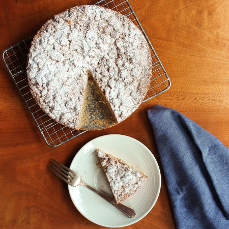 Crumb Cake Flat Lay